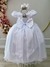 Vestido Infantil Branco Damas Honra Casamento Renda Pérola (2266BD) na internet