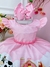 Vestido Infantil Baby Fazendinha Rosa C/ Pérolas Festas (1103RS) - comprar online