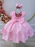 Vestido Infantil Rosa Bebê Maquinetado Luxo Damas (1669RS) na internet