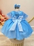 Vestido Infantil Frozen Princesas C/ Echarpe Infantil (1318AZ) na internet