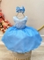 Vestido Infantil Frozen Princesas C/ Echarpe Infantil (1318AZ) - Gabi Boutiquekids