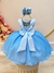 Imagem do Vestido Infantil Frozen Princesas C/ Echarpe Infantil (1318AZ)