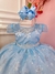 Vestido Infantil Frozen Princesas C/ Capa e Cinto de Pérolas (1161AC) - Gabi Boutiquekids