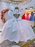 Vestido Infantil Branco Busto Nervura C/ Pérolas Casamentos (7509BR) na internet