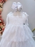 Vestido Infantil Branco de Alça e Com Plumas Luxo (3521BB) - comprar online