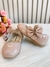 Sapatinho Nude Verniz Aplique de Lacinho e Tiras C/ Strass (2165ND) - Gabi Boutiquekids