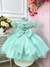 Vestido Infantil Verde C/ Renda Jardim das Borboletas Luxo (0285VV) - comprar online