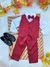 Conjunto Infantil Camisa Branca Calça Colete Gravata Marsala (0702MS)