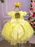 Vestido Marie Jardim Encantado Margaridas Amarelo (VESTMREAMRMRG) - loja online