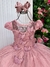 Vestido Vila Lele Longo Jardim Encantado Borboletas Rose (VESTVLLLLNGJRDENCBBRSE na internet