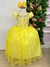 Vestido Vila Lele Longo Jardim Encantado Borboletas Amarelo (VESTVLLLLGJRDENCTBB - comprar online