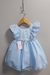 Vestido Infantil Princesa Cinderela Frozen C/ Babados Strass (1407AA) - comprar online