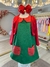 Fantasia Infantil Chiquinha Verde e Vermelho Festas (3101VV) - comprar online