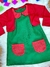 Fantasia Infantil Chiquinha Verde e Vermelho Festas (3101VV) - Gabi Boutiquekids