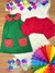 Fantasia Infantil Chiquinha Verde e Vermelho Festas (3101VV) - comprar online