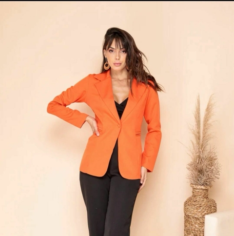 Max blazer forrado botão encapado