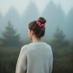Scrunchie XL tejido a mano - comprar en línea