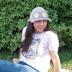 Bucket hat tejido a mano - comprar en línea