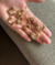 Argola gota ABS com tarraxa banho ouro 18k - loja online