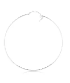 Choker aro liso banho de prata
