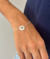 Pulseira redonda personalizada banhado a prata - comprar online