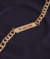Pulseira personalizada elo groumet banhada a ouro - comprar online