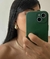 Brinco gota Hailey Bieber banho ouro 18k