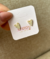 Brinco coração cravejado banho de ouro 18k - RS STORE | Semijoias Exclusivas e Minimalistas