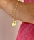 Pulseira coração personalizado banhado a ouro - comprar online