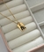 Colar quadrado P personalizado banho de ouro