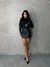 BODY PRETO FEMININO CAVADO MANGA LONGA GOLA - FEMIBE CLOTHING 