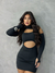 VESTIDO PRETO FEMININO CURTO RECORTES COM LUVAS na internet