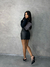 BODY PRETO FEMININO CAVADO MANGA LONGA GOLA - comprar online