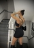 CROPPED PRETO COSTAS DECOTE