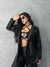 MAX BLAZER PRETO FEMININO COURO SOCIAL - (cópia) - FEMIBE CLOTHING 
