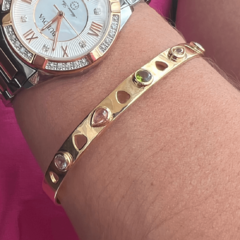Bracelete Corações e Cristais na internet