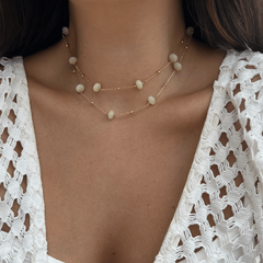 Colar Longo Jade Amarelo - loja online