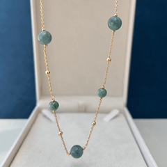 Colar Longo Jade Verde - comprar online