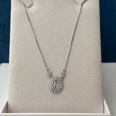 Colar Mini Medalha Nossa Senhora das Graças Pontos de Luz - Be lure