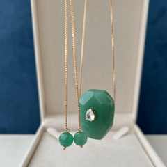 Imagem do Colar Slider Chain Ágata Verde