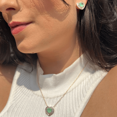 Brinco Heart Fusion Esmeralda Colombiana - Be lure