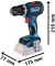 Paraf./Furad. GSB 18V-90C Brushless S/ Bat. BOSCH 06019K61E0 - LS ToolTec