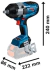 Chave de Impacto 18V GDS 18V-1000 Sem Bat. BOSCH 06019J83E1 na internet