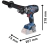 Parafusadeira de Impacto GSB 18V-150 BOSCH 06019J51E0-000 - LS ToolTec