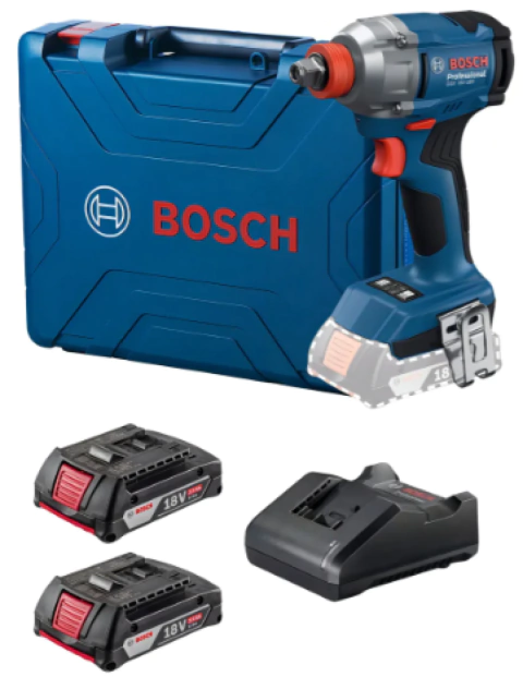 Chave Impacto 1/2'' GDX 18V-285 2Bat Maleta BOSCH 06019N21E6