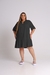 Vestido Chemise Plus Size Manga C/ Botões Chique - comprar online
