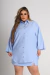 Camisa Sublime Com Fenda nas Costas - Verdan Plus Size