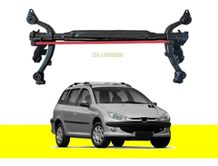 Eixo Traseiro Peugeot 206 & 207 Sw/ Freio A Disco Sem Abs