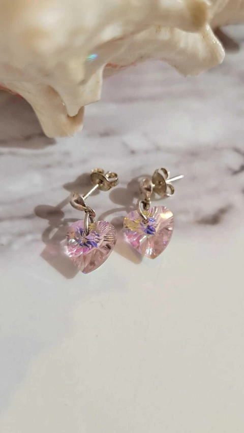 Pasante Cora Swarovski Rosa (par) - comprar online