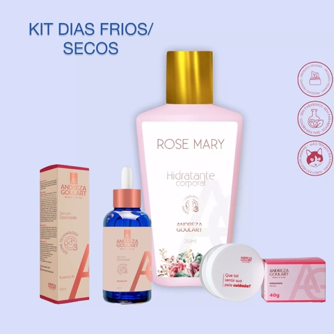 KIT PELE HIDRATADA - Hidratante Facial + Hidratante Corporal + Sérum Ozonizado